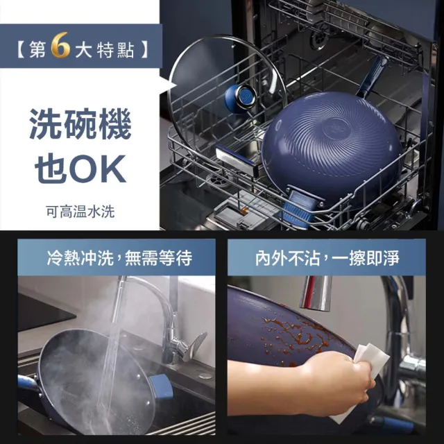 【ASD 愛仕達】鈦晶0塗層不沾平底鍋28cm