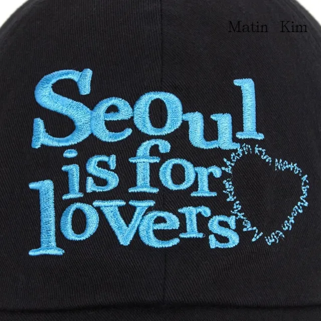 【MATIN KIM】官方旗艦 Seoul Lovers印花棒球帽(多款任選)