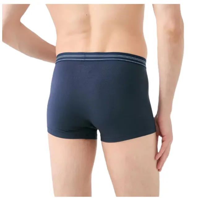【NAUTICA】4件組 莫代爾男士內褲 男內褲 男平口褲 舒適 透氣 貼身 短版 天絲 涼感