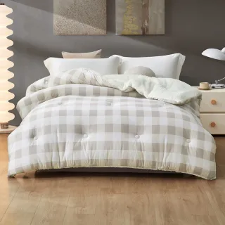 【MIT iLook】抗寒保暖羊羔絨x法蘭絨加厚暖暖被(雙人5x6.5尺 多款可選/冬被)