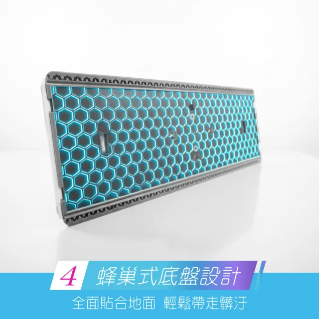 【FL 生活+】加寬加長款 贈5布 超好夾1秒換布洗臉巾環保拖把(360度萬向加寬面板 快彈開啟 A_522)