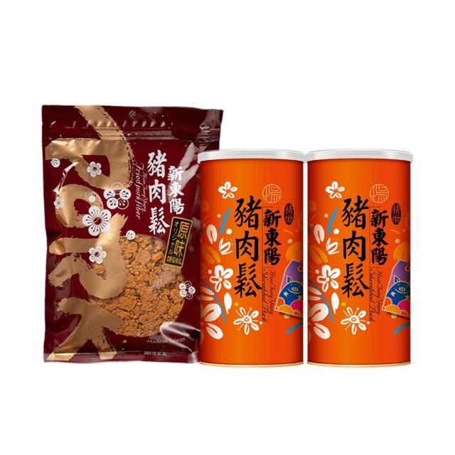 【新東陽】古早味精緻豬肉鬆囤貨三入組(235gx2罐+250g×1包)