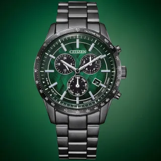 【CITIZEN 星辰】極光之森限定款 光動能萬年曆計時手錶-39.5mm 送禮 禮物(BL5497-85W)