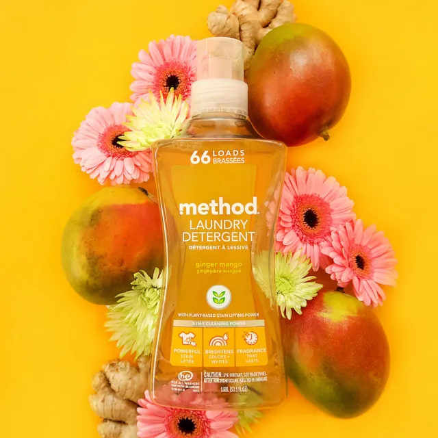 【method 美則】4倍濃縮智慧環保香水洗衣精  夏日甜心1580ml(感覺奢華 非常誘人 室內晾曬)