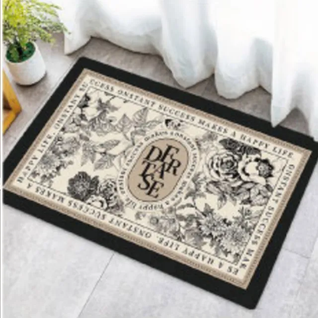 【嵐楓居家】4入奈米絨面軟式硅藻土吸水止滑地墊(踏墊/浴室.廚房地墊/速乾)