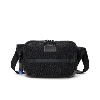 【TUMI】Alpha Bravo Ranger 機能面料休閒斜揹包 - 黑色幾何紋理 (TUMI 官方旗艦店)