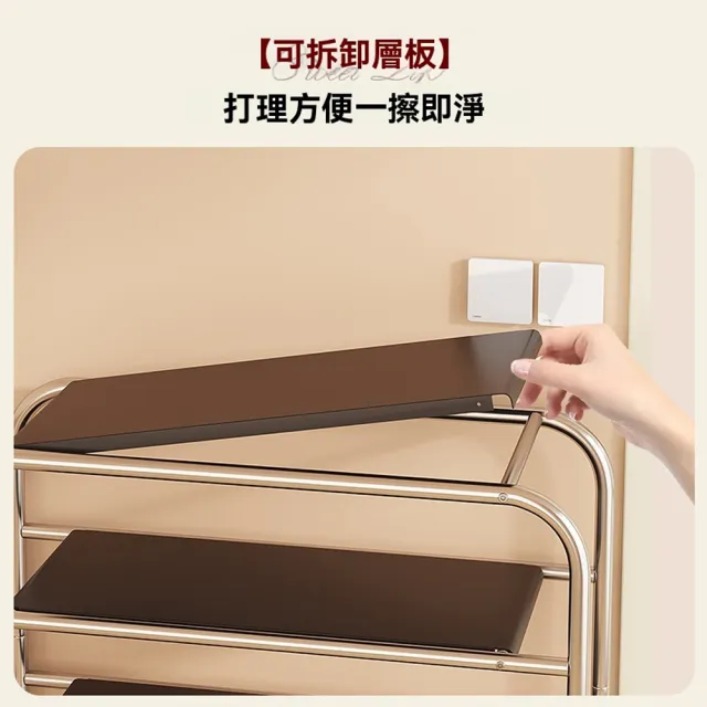 源森家居 不鏽鋼簡易鞋架 5層80cm 可移動 可拆卸 家用簡易小型鞋櫃 收納鞋櫃 鞋櫃 鞋架 置物架