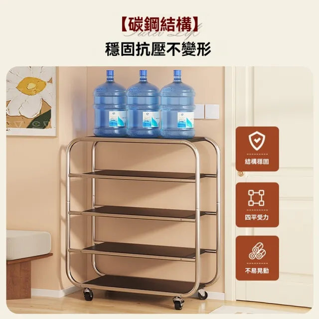 源森家居 不鏽鋼簡易鞋架 5層80cm 可移動 可拆卸 家用簡易小型鞋櫃 收納鞋櫃 鞋櫃 鞋架 置物架