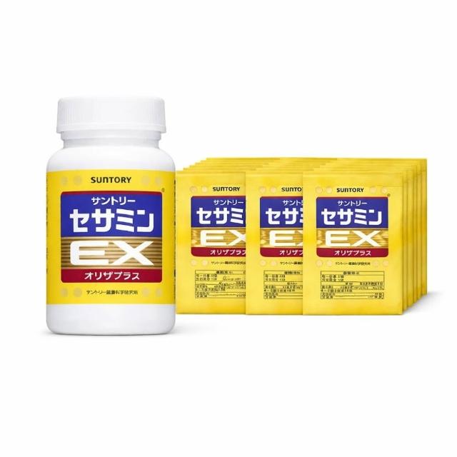 【Suntory 三得利】芝麻明EX 90日份(30日份x1罐+隨身包60包)共270顆(_原廠購入有防偽標籤)