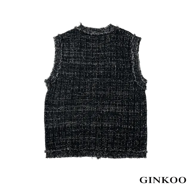 【GINKOO 俊克】小香感抽鬚背心