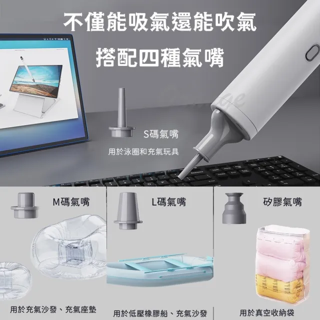 【小米有品】Lydsto 吹吸兩用 隨手吸塵器(多功能 家用 車用 手持 無線 輕量 迷你 水洗 吸塵器 小米吸塵器)