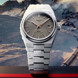 【TISSOT 天梭】PRX系列 T137.807.44.061.00 70年代復刻鈦金屬機械錶-38mm(T1378074406100)