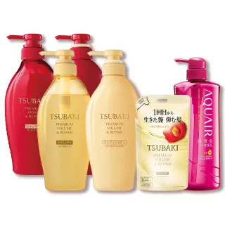 【TSUBAKI 思波綺】New瞬亮洗髮/潤髮 4入組(潤澤/修護)