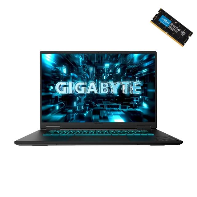 升級32G組★【GIGABYTE 技嘉】16吋AMD Ryzen 7 260 RTX5050電競筆電(A16 3THK3TW894SH/16G/1T/WUXGA/W11)