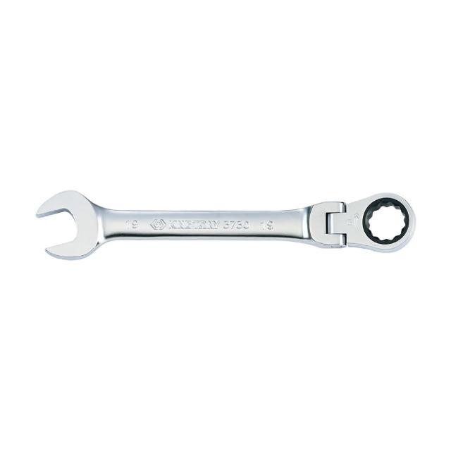 【KING TONY 金統立】專業級工具 搖頭式快速棘輪扳手 14mm(KT373014M)