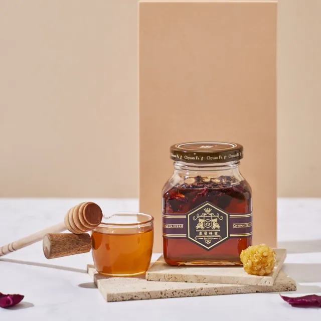【CHYUANFA 泉發蜂蜜】玫瑰蜂蜜醬250g三入 (玫瑰花蜜伴手禮婚禮小物HALAL清真認證)