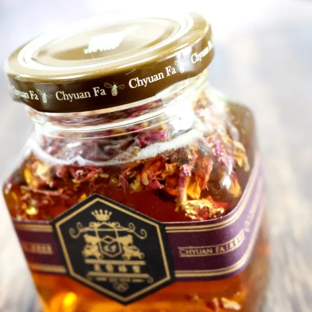 【CHYUANFA 泉發蜂蜜】玫瑰蜂蜜醬250g三入 (玫瑰花蜜伴手禮婚禮小物HALAL清真認證)