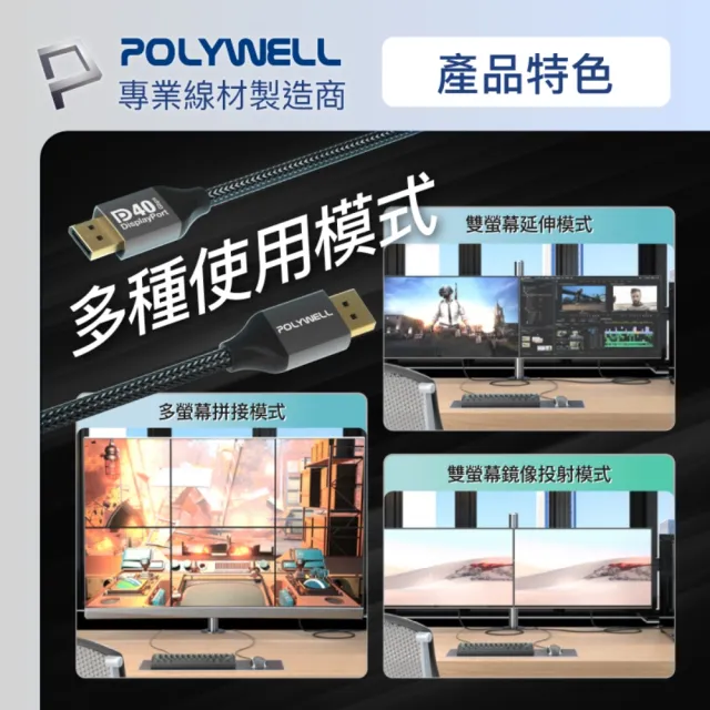 【POLYWELL】DP 2.0 40G 鋁合金編織線 /2M
