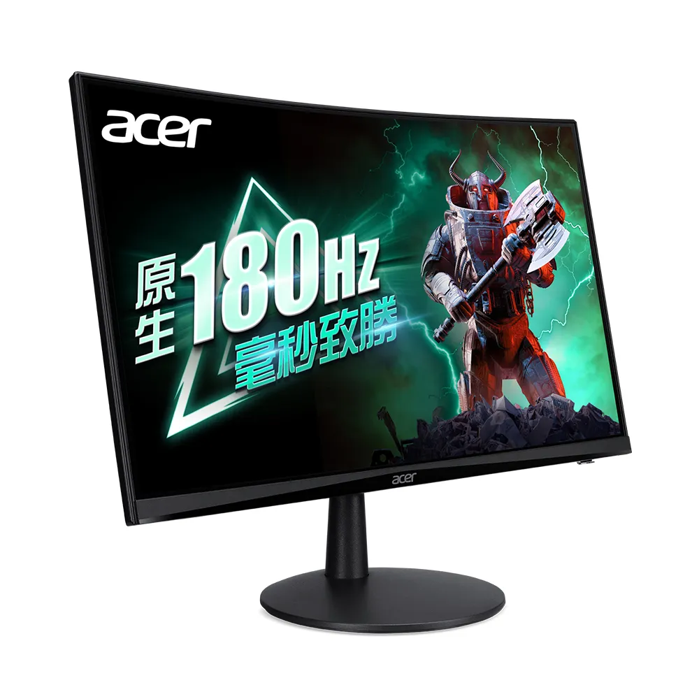 Acer 宏碁】ED240Q S3 曲面電競螢幕(24型/FHD/180Hz/1ms/VA) - momo
