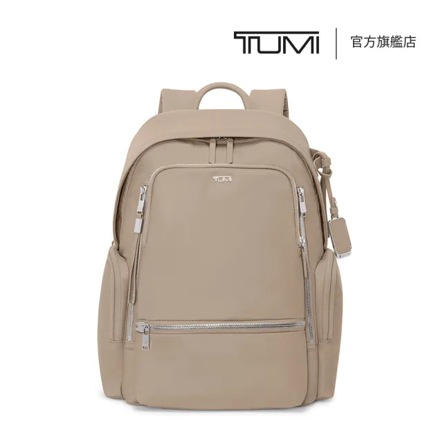 【TUMI】Voyageur Celina 15 吋筆電都會時尚後背包 - 燕麥色(TUMI 官方旗艦店)