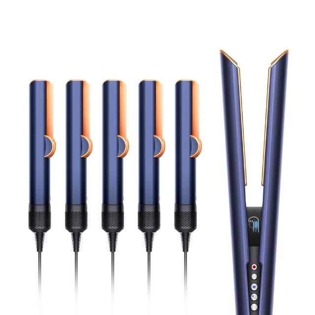 【dyson 戴森】HT01 Airstrait™ 二合一吹風直髮器(普魯士藍色) (5入超值組)