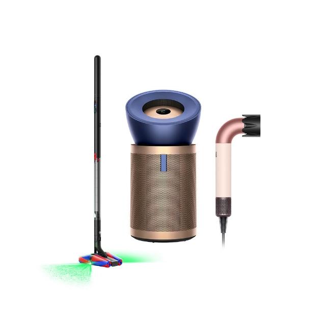 【dyson 戴森】SV50 鉛筆/筆型吸塵器 + BP04 強效極靜空氣清淨機 + HD17 輕量吹風機 粉霧玫瑰 (超值組)