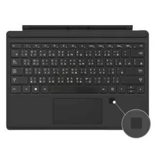 【Microsoft 微軟】A級福利品 Surface Pro 原廠實體鍵盤保護蓋(注音按鍵/無筆槽/指紋解鎖/適用Pro3至Pro7)