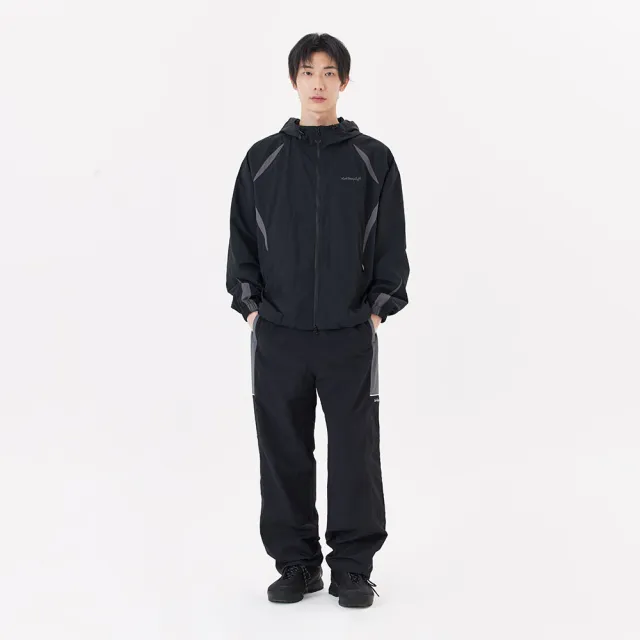 【Mark Gonzales】刺繡 MG LOGO 防風連帽外套-黑色