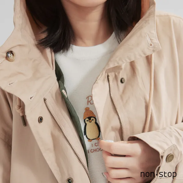 【non-stop】百搭可拆式鋪棉背心長版外套-2色