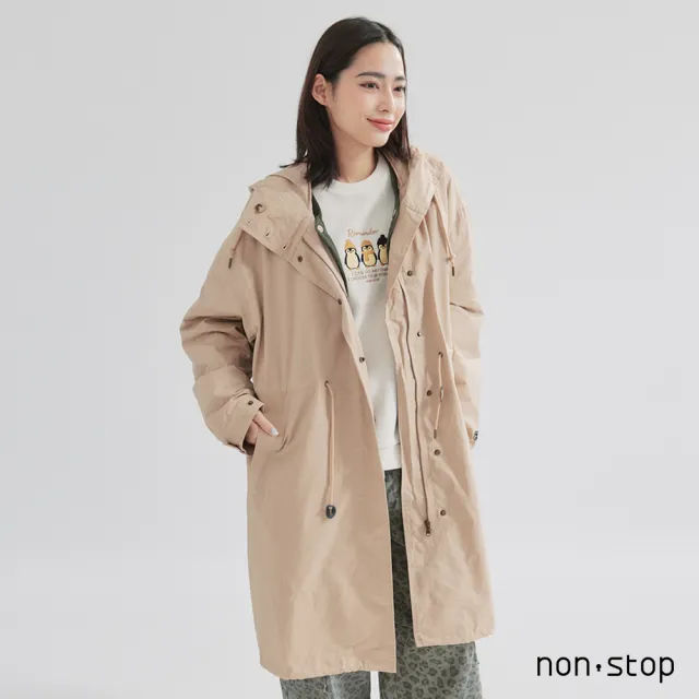 【non-stop】百搭可拆式鋪棉背心長版外套-2色
