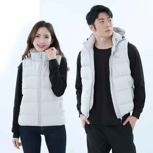 【遊遍天下】男女款可拆帽防潑水防風保暖90%羽絨背心GV22019(S-5L 大尺碼)