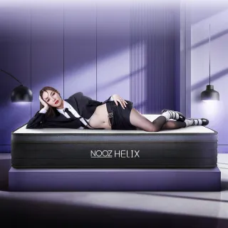 【Lunio】Nooz Helix雙人加大6尺乳膠獨立筒床墊(英國工藝五星級飯店躺感 專為台灣人所打造 平價高CP值)