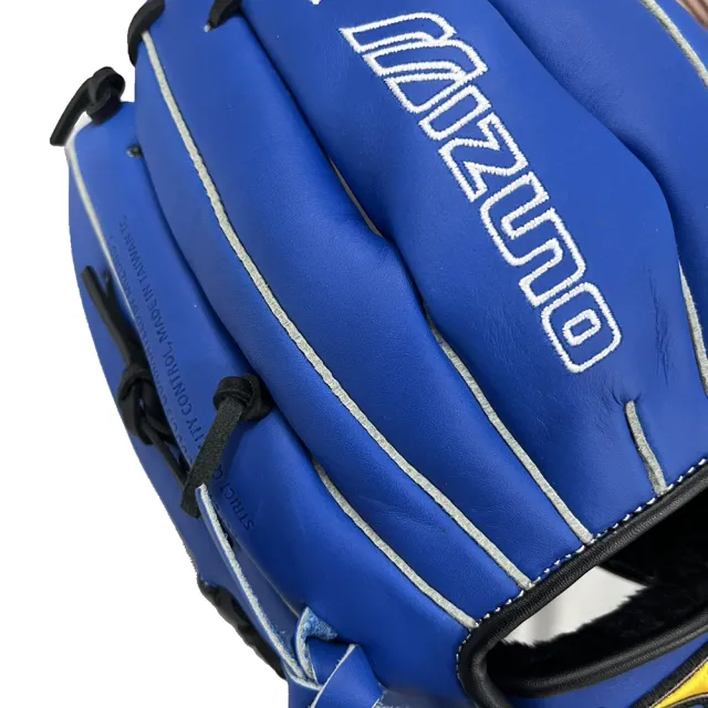 【MIZUNO 美津濃】MVP系列棒球手套內野工字檔11.75吋寶藍全牛皮(1ATGH26603)