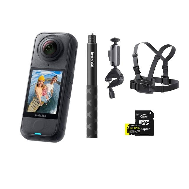 【Insta360】X4 Air 360°口袋全景防抖相機 標準版 人氣騎行套組(東城代理商公司貨)