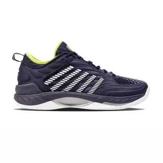 【K-SWISS】輕量進階網球鞋 HYPERCOURT SUPREME 2 運動 男鞋 藍萊姆綠色 09071-494-M