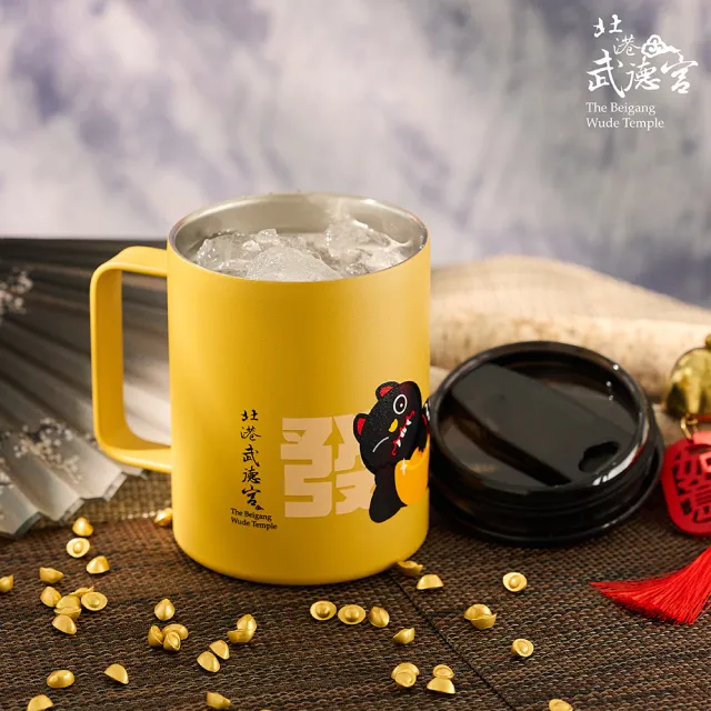 武德宮304不鏽鋼發財水杯-350ml