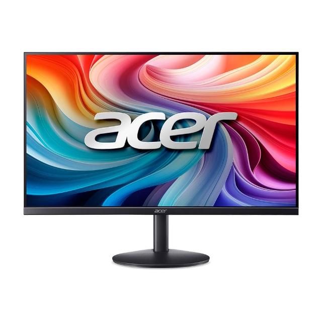  Acer 宏碁 SB243Y 23.8吋 IPS 面板顯示器，最高解析度 1920x1080，HDMI 支援 120Hz 更新率與 1ms VRB 反應時間，提供流暢視覺體驗。配備 100000000:1 高對比、178° 廣視角、250 cd/m² 亮度，以及護眼零閃屏功能，適合 OA 辦公、學生使用。內建喇叭、VESA 壁掛、Adaptive-Sync 技術，超薄美型設計，三年保固，BSMI R33142 認證。 