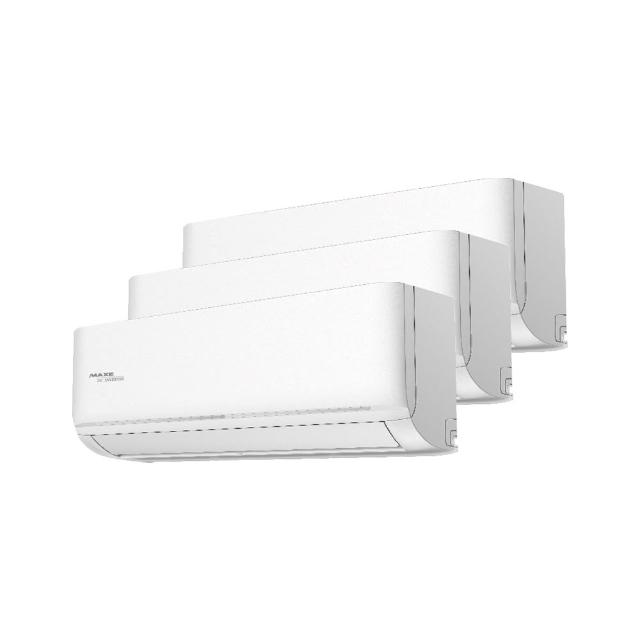 【MAXE 萬士益】一級變頻冷暖4坪+5坪+11坪一對三分離式冷氣(RA-28GH32+RA-36GH32+RA-72GH32/MRV-130NH32)
