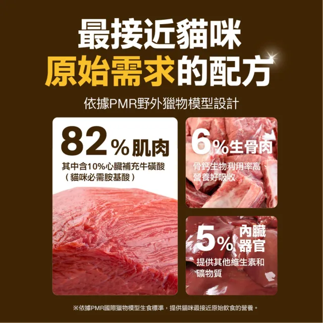 【怪獸部落】98%慢烘乾燥鮮肉主食糧1.8kg(貓咪主食糧)