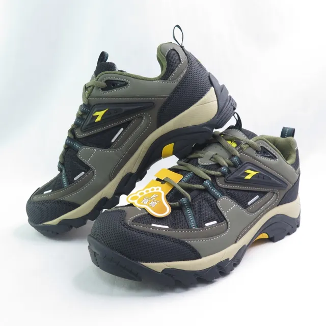 【DIADORA】男 運動鞋 防潑水 E寬楦 後跟穩定(DA0AMO7135綠黑)