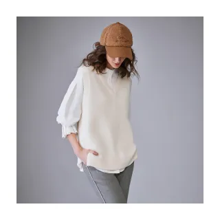 【Le Polka】V領針織長版背心-女