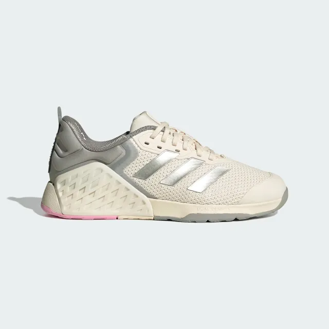【adidas 愛迪達】Dropset 3 Trainer W 女 訓練鞋 運動鞋 穩定 米灰粉(JR1678)