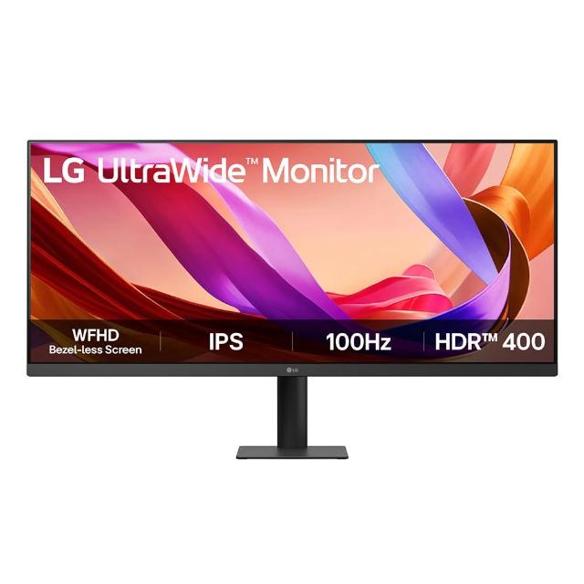 【LG 樂金】雷蛇白色有線電競滑鼠組★34U511A-B 34型 IPS 21:9 100Hz 多工作業螢幕(1ms MBR/HDMI/DisplayPo