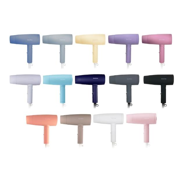SALONIA SL-013 負離子摺疊吹風機,結合負離子護髮技術、摺疊設計與冷風模式,適用110V電壓,提供輕盈便攜的造型體驗,1年保固安心使用。 SALONIA SL-013