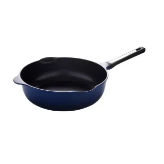【Arnest】日本Arnest Bellfina鑽石超輕量雙口深型不沾炒鍋-30cm(兩色三款任選/韓製鍋/ 瓦斯爐和IH款任選)