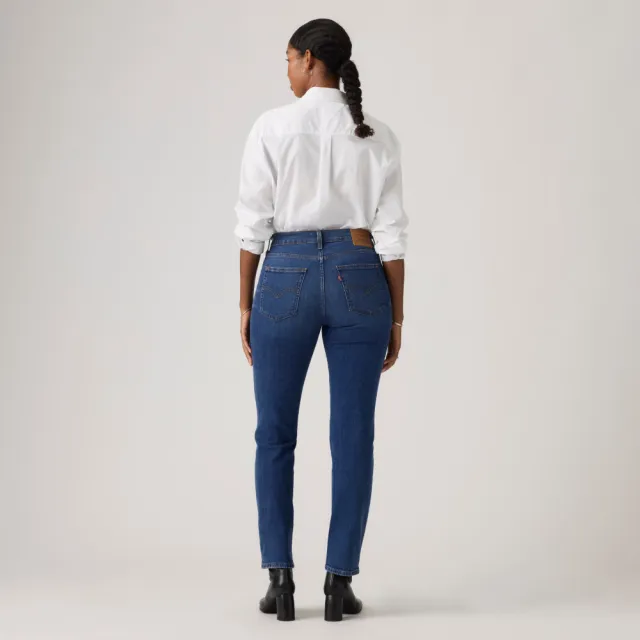 【LEVIS】724™ 高腰直筒牛仔褲 / 彈性面料 女生牛仔褲 熱賣單品 18883-0439