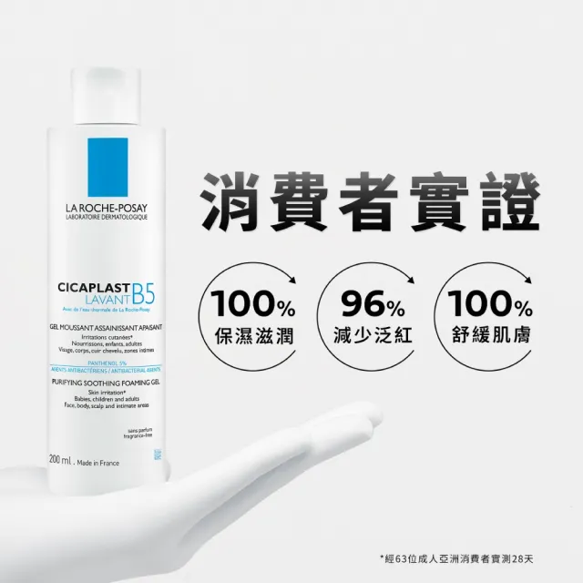 【理膚寶水】全新上市★B5全面修復保濕潔膚露 100ml(修復潔膚/洗面乳)