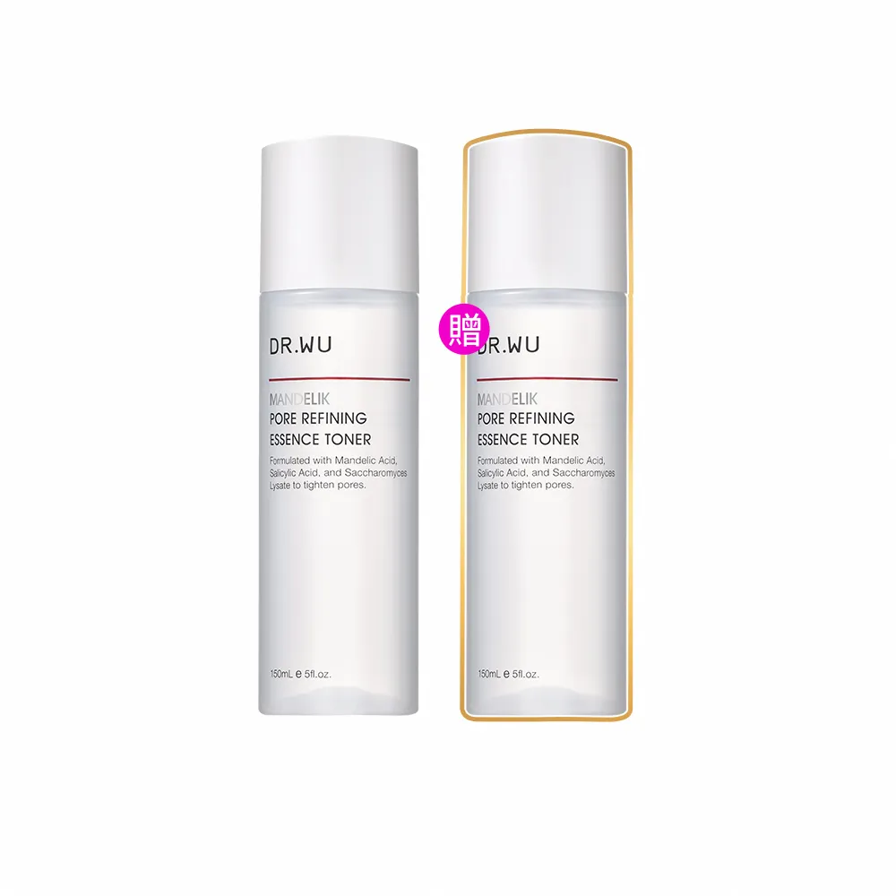【DR.WU 達爾膚】杏仁酸毛孔緊緻化妝水150ML(2入組)