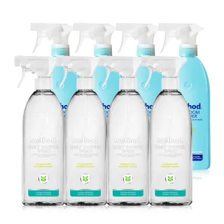 【method 美則】浴室廁所清潔組-尤加利薄荷 8入組(水垢 皂垢 污漬)