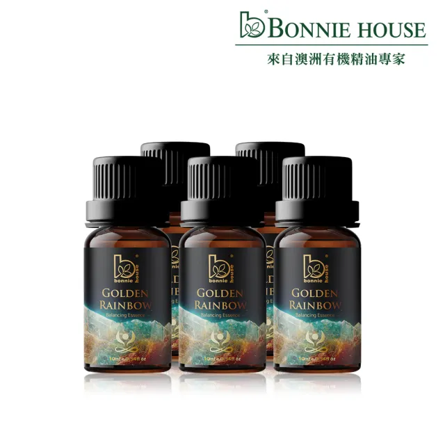 【Bonnie House 植享家】脈輪平衡能量限定組(脈輪能量綻放複方精油10ml*5)